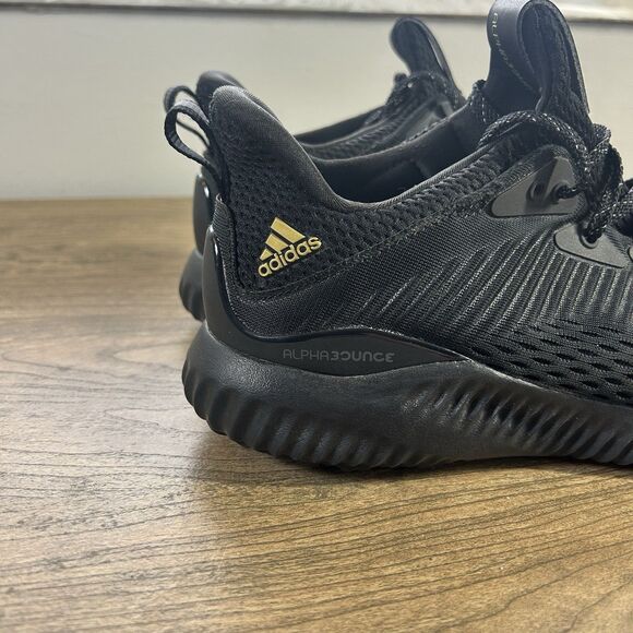 Adidas Alphabounce 1 Running Shoes Mens Size 7.5 Black Sneakers - Picture 3 of 12
